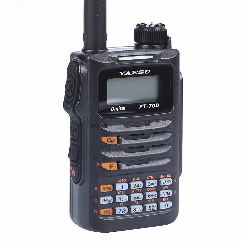 YAESU FT-70D Dual-Band Digital Handheld Interphone C4FM/FM Standard Two-Way Radio for Walkie Talkie Long Ran Intercom Function