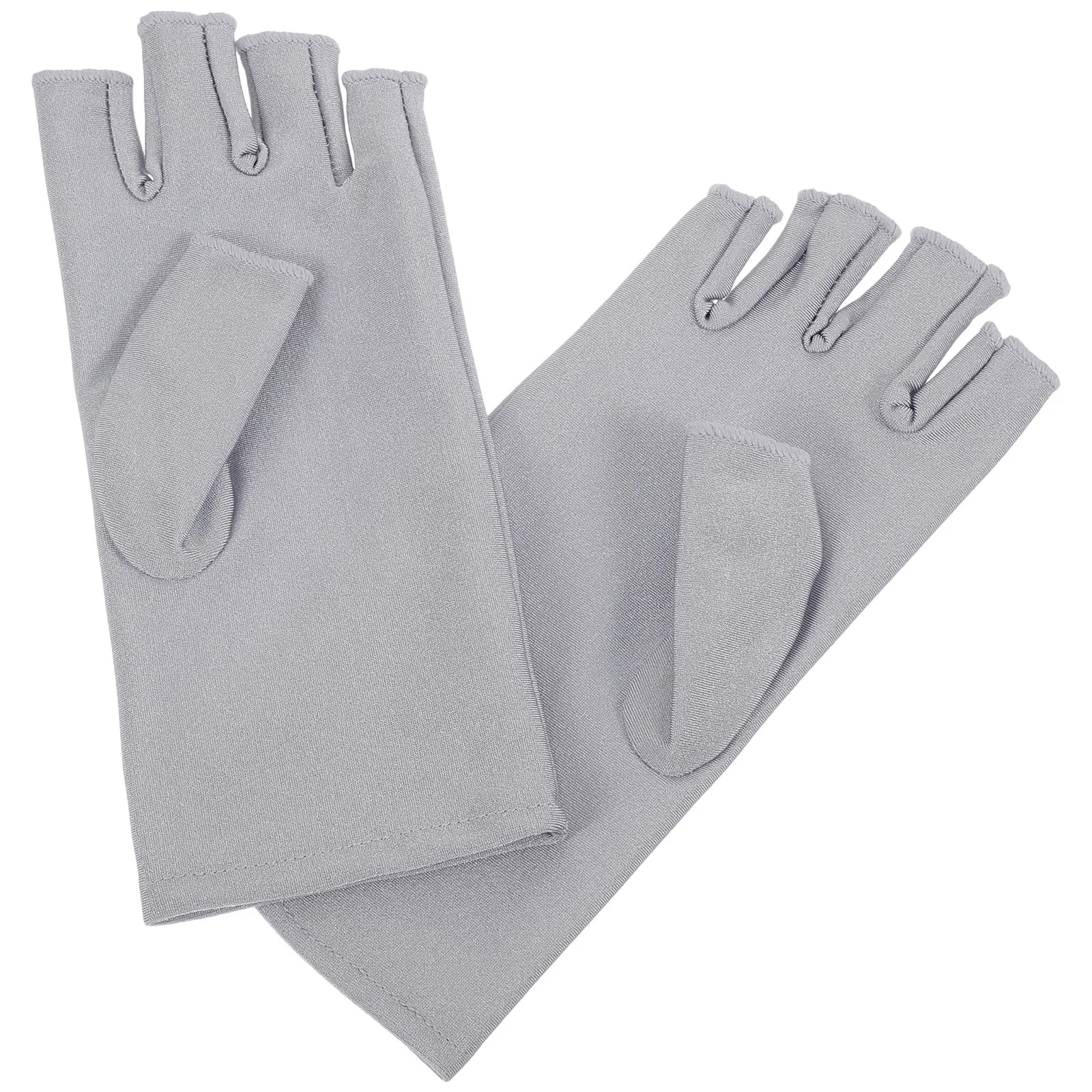 Outdoor Sun Protection Gloves for Women High-end Manicure UV Fingerless Cloth Driving Touch Screen Sweat Absorption