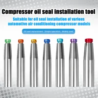 Sello de aceite para compresor de aire acondicionado de coche, Kit de herramientas instaladas, eliminación de sello de eje, automotriz