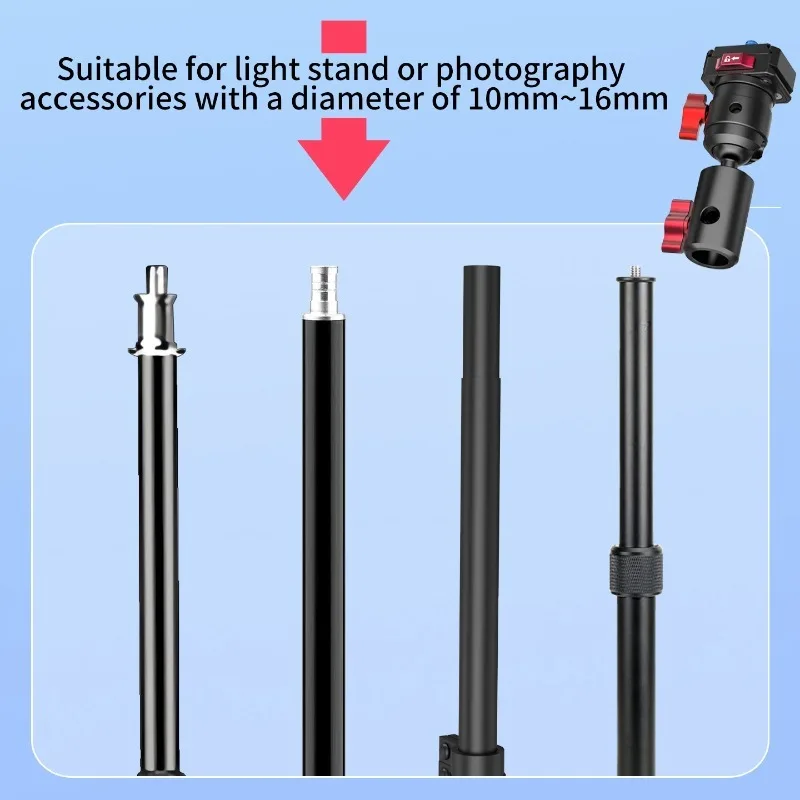 Camera Flash Bracket 16mm Tripod Holder Cold Shole 1/4 Mount Umbrella Speedlite Holder 360 Swivel Adjustable Light Stand Adapter
