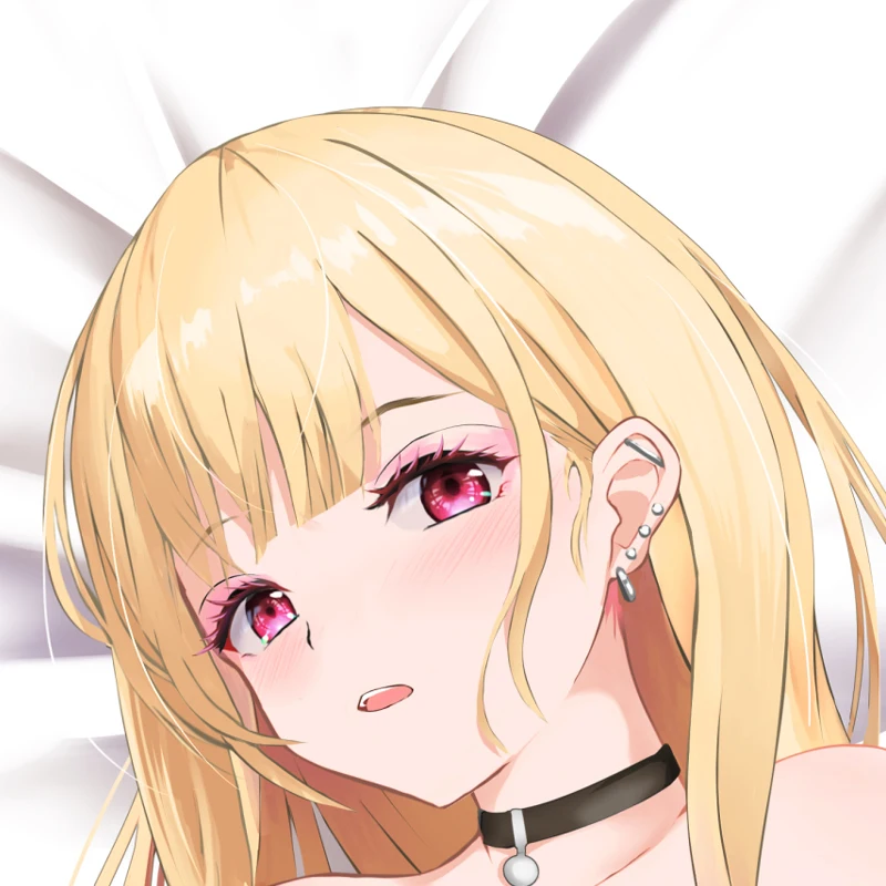 Dakimakura Anime Pillow Cover Kitagawa Marin Double Sided Print 2Way Cushion Cover Xmas Gifts