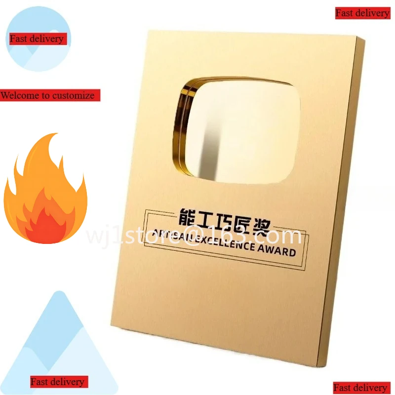 new medal custom custom metal plate thank you commemorative authorization honor plaquePlease leave a note when placing an order