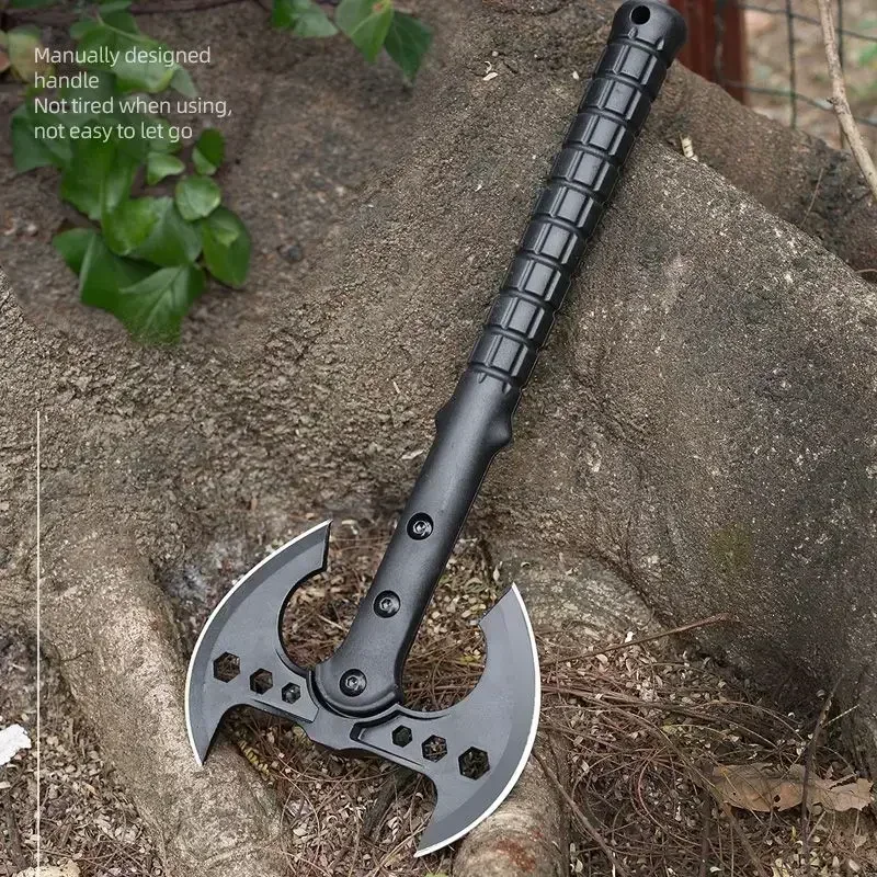 New Outdoor EDC Portable Multifunctional Engineer Axe Camping Survival Tactical Axe Mountaineering Firefighting Hammer Car Tools