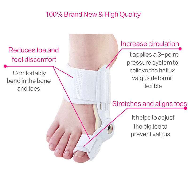 Bunion Corrector Big Toe Separator Foot Pad Cushion Heel Protector Insoles Valgus for Toe Finger Separator Feet Straightener