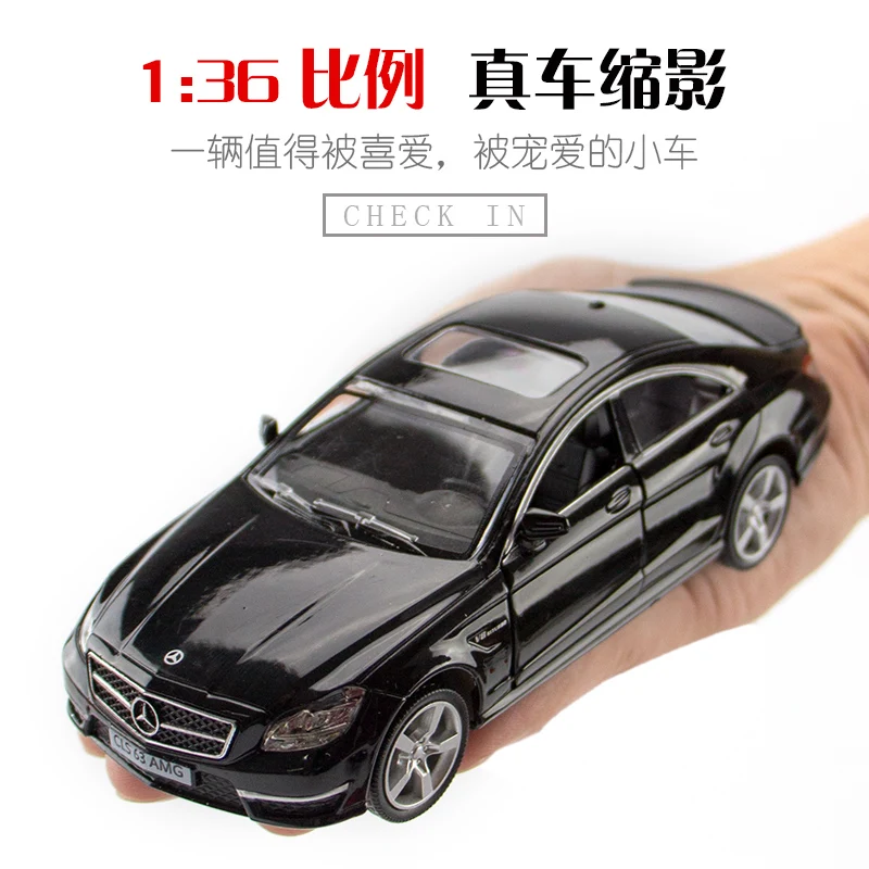 1:36 CLS 63 AMG SS M3 series Alloy Model Scale Metal Diecast Miniature Pull back Vehicle Collection Xmas Gift Kids Boy Toy
