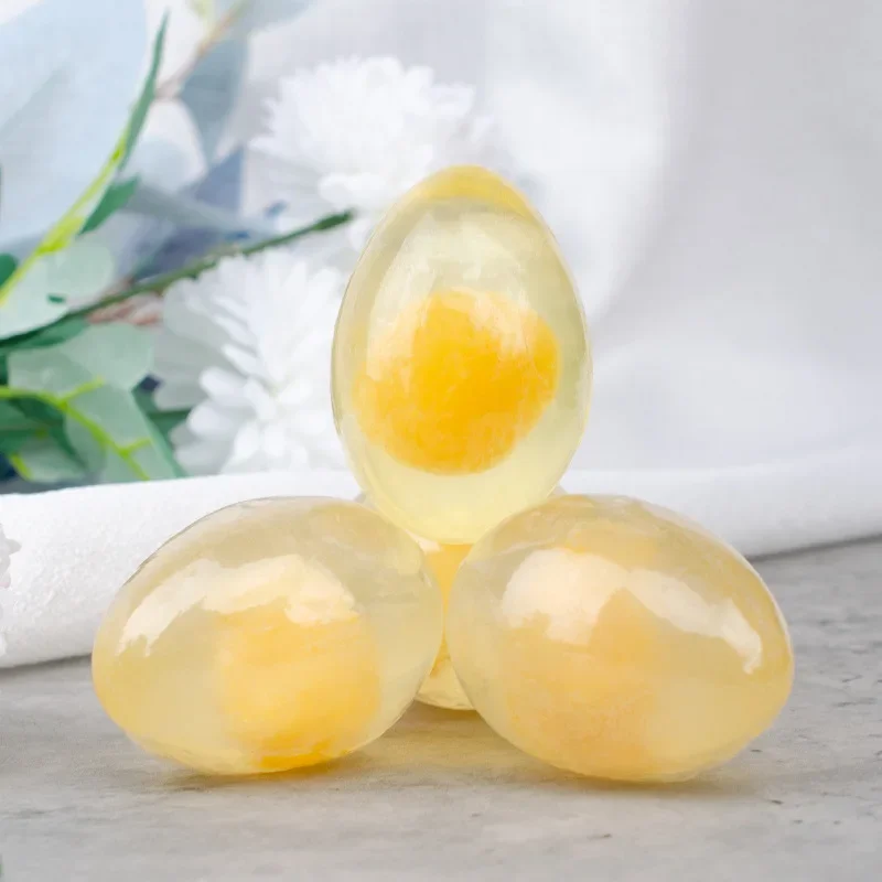 Natural Collagen Egg Soap 80g Wholesale Collagen Bath Soap Bar Cleaning Hydrating Moisturizing Soap