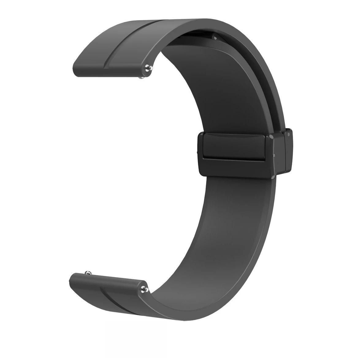 Ремешок для часов 14 мм, 16 мм, 18 мм, 20 мм, 22 мм со складной магнитной пряжкой, быстросъемный качественный силиконовый регулируемый браслет унисекс