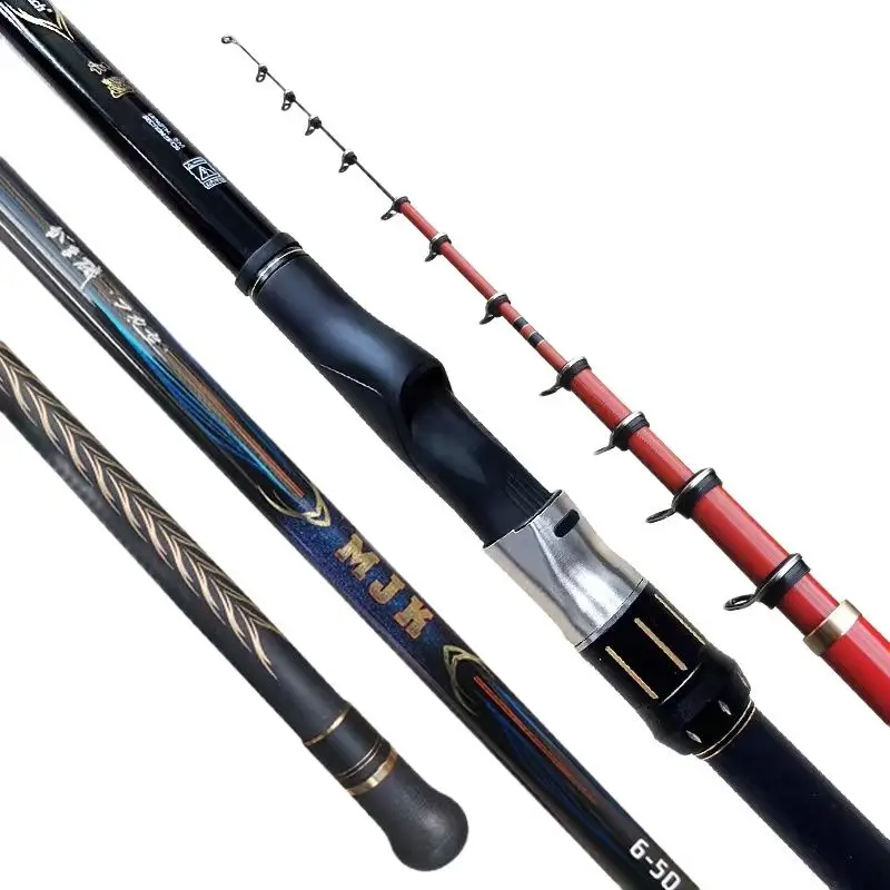 2023 MJK Big Game Long Casting Heavy Rock Fishing Rod 5M 300g 4# 5# 6# High Carbon Ultra Light Ultra Hard Throwing Snapper Rods