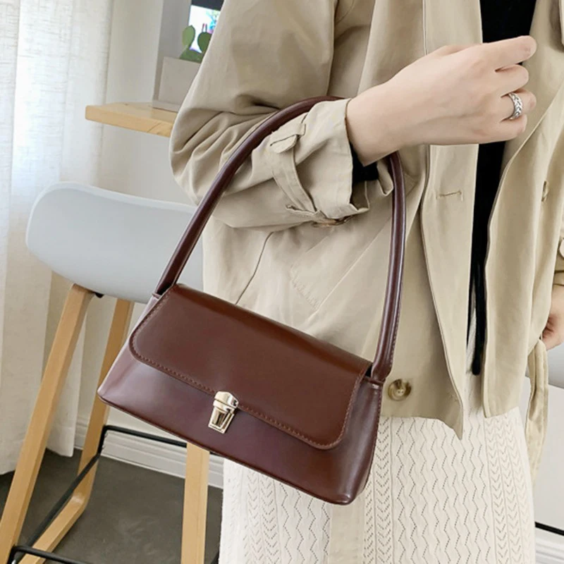 Luxury Brand Crossbody Bags For Women Fashion Design Underarm 2023 Woman Shoulder Bag Female Handbag And Purses Solid Color