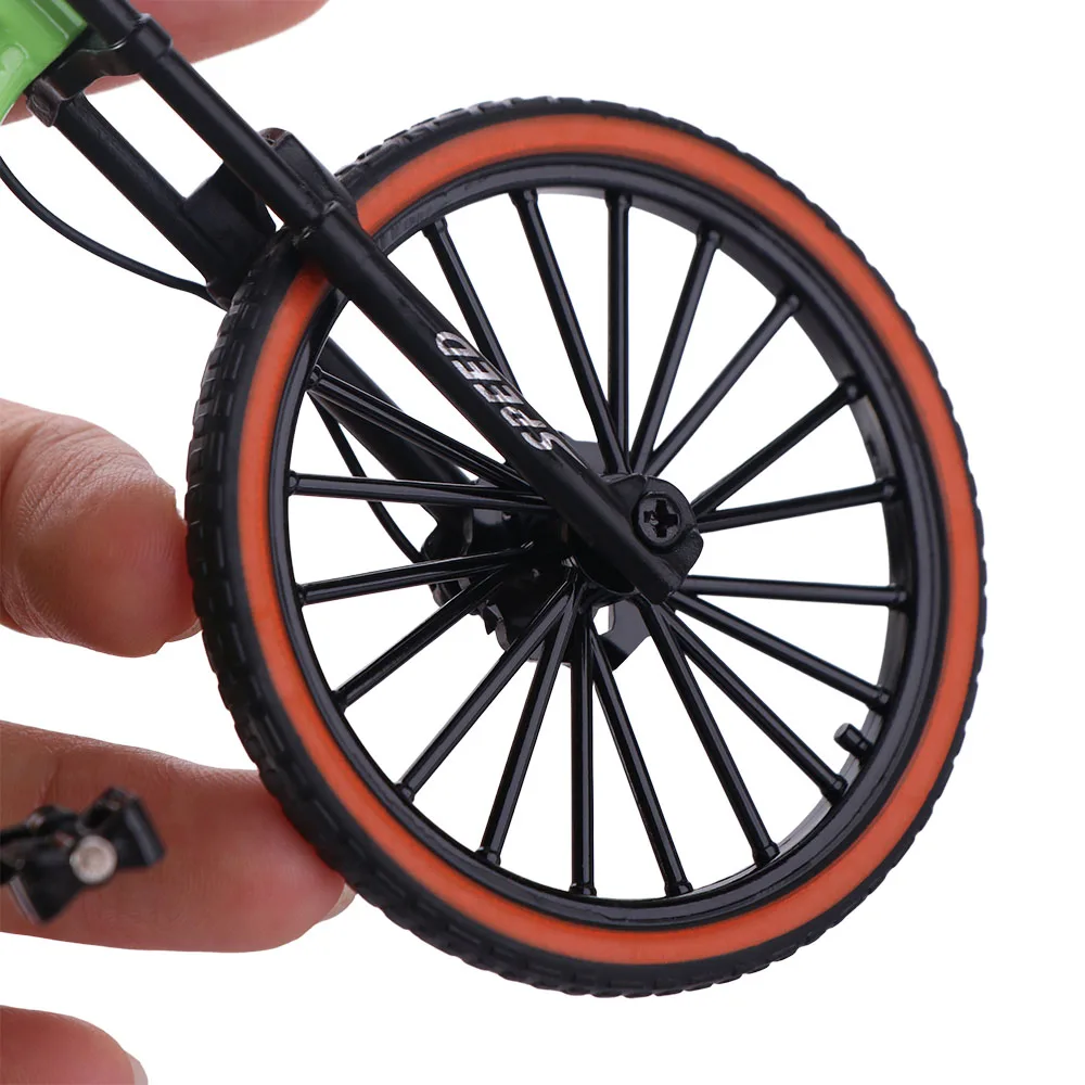 Simulation Bicycle Model 1:8 Scale Racing Metal Mini Bicycle Off-road Home Decor Alloy Bicycle Desk Ornament
