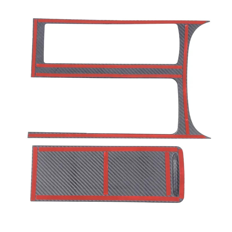 Real Carbon Fiber Car Center Console Panel Cover Trim Interior Car Accessories For Land Rover Range Rover Sport 2018-2022(LHD)