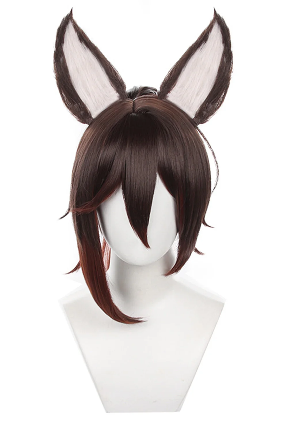 

Honkai Star Rail Tingyun Cosplay Wig Ponytail Wig with Ear heat resistant fiber pary wigs