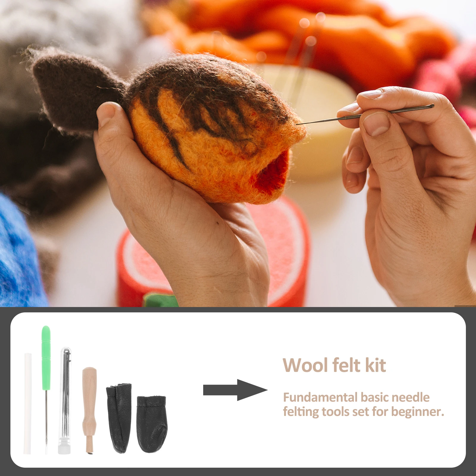 

13Pcs Needle Felting Kit Wool Felt Tools Set for Beginners DIY Handmade Crafts Portable Lightweight Needle Felting Kit