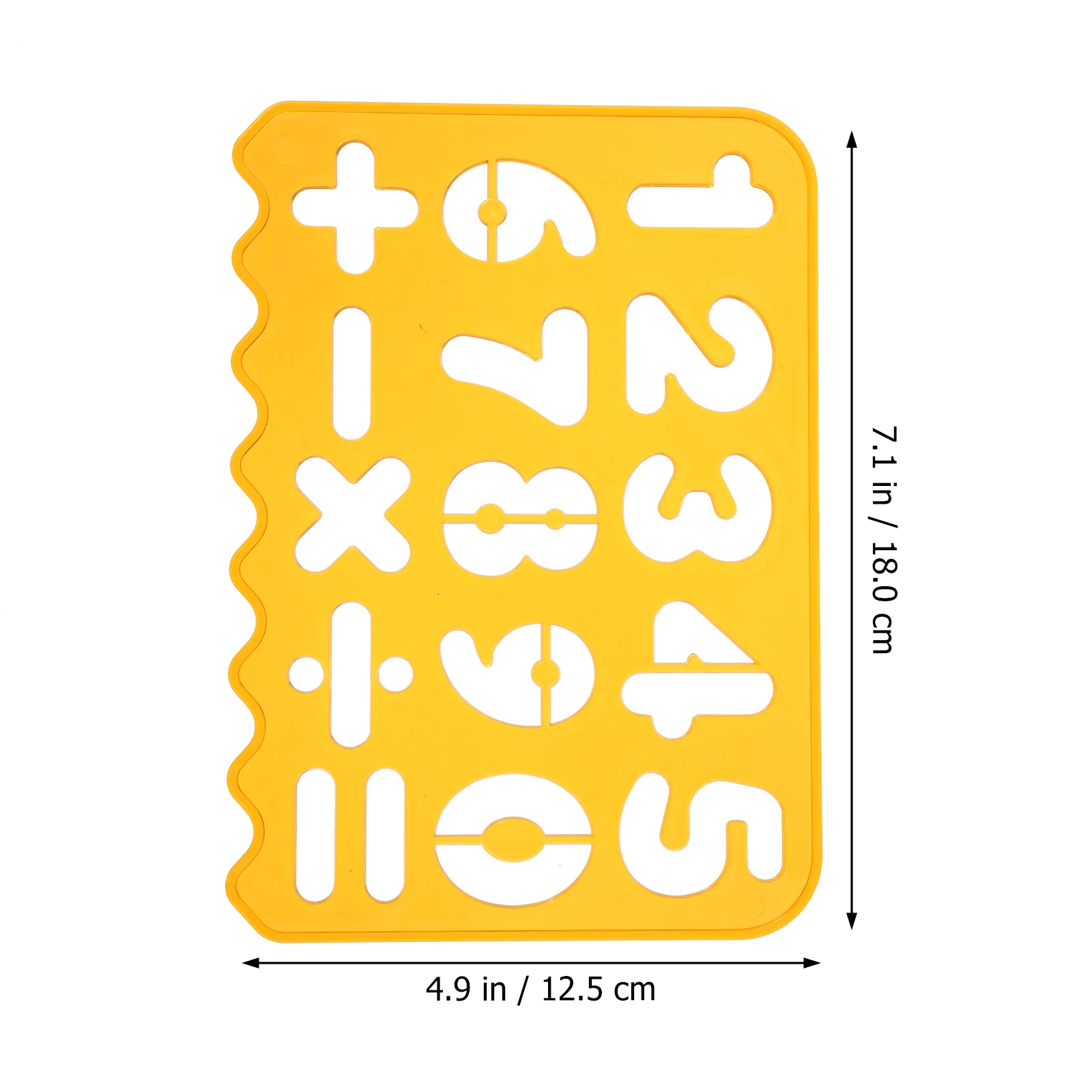 

1 set Set Alphabetic Number Templates Plastic Environmental Friendly Washable Abc Stencils Educational Rulers Kids Learning Tool
