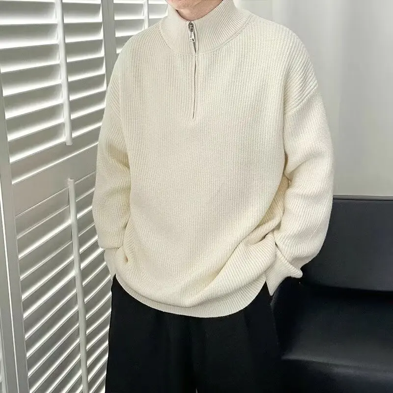 الخريف الشتاء الأمريكية الرجعية المتعثرة تصميم إلكتروني سترة متماسكة سستة الرجال مقنعين سترة الراقية يشعر