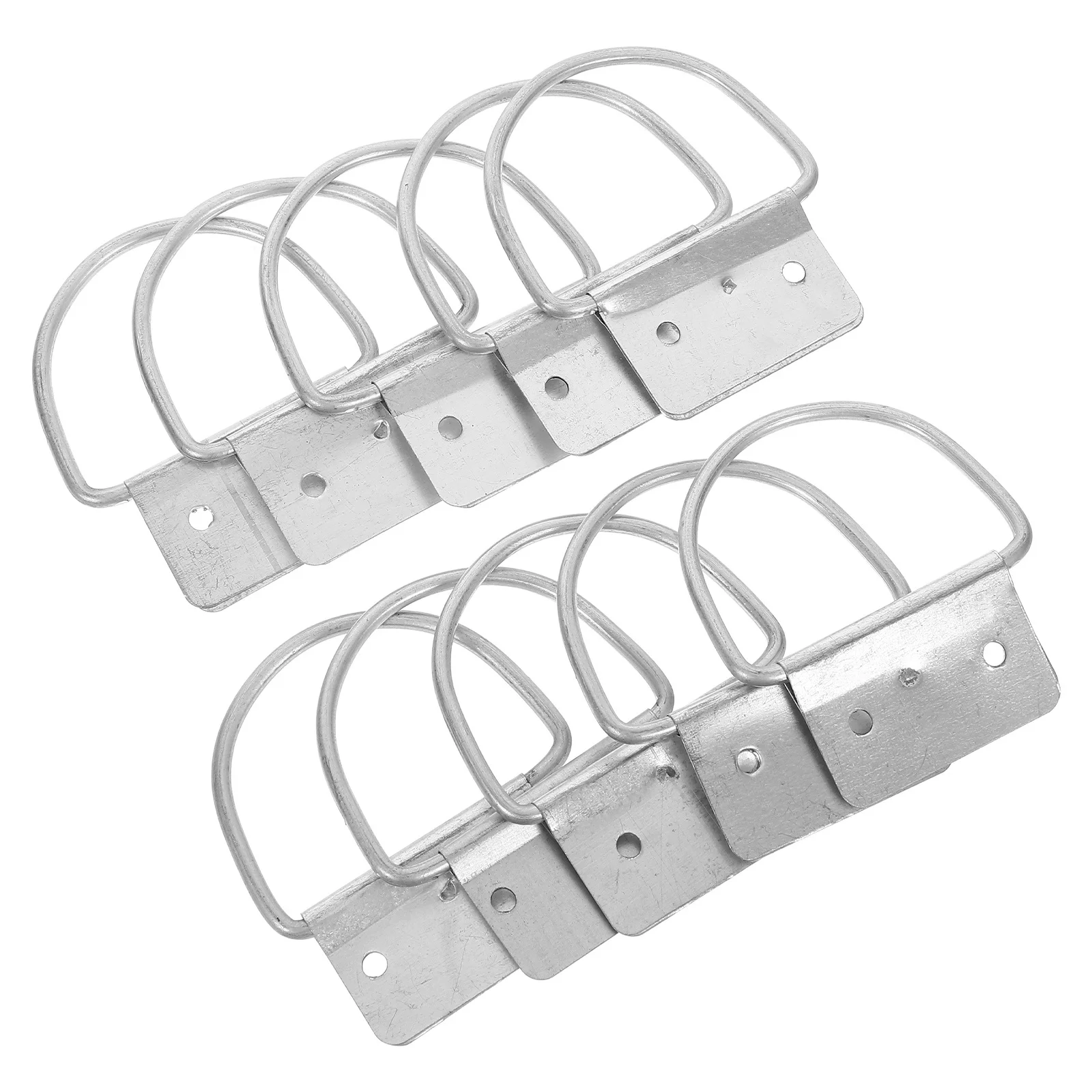 

10Pcs Trash Can Handle Ring Replacement Heavy Duty Iron Pull Handle for Outdoor Garbage Cans Tool Box Chest Pull Ring