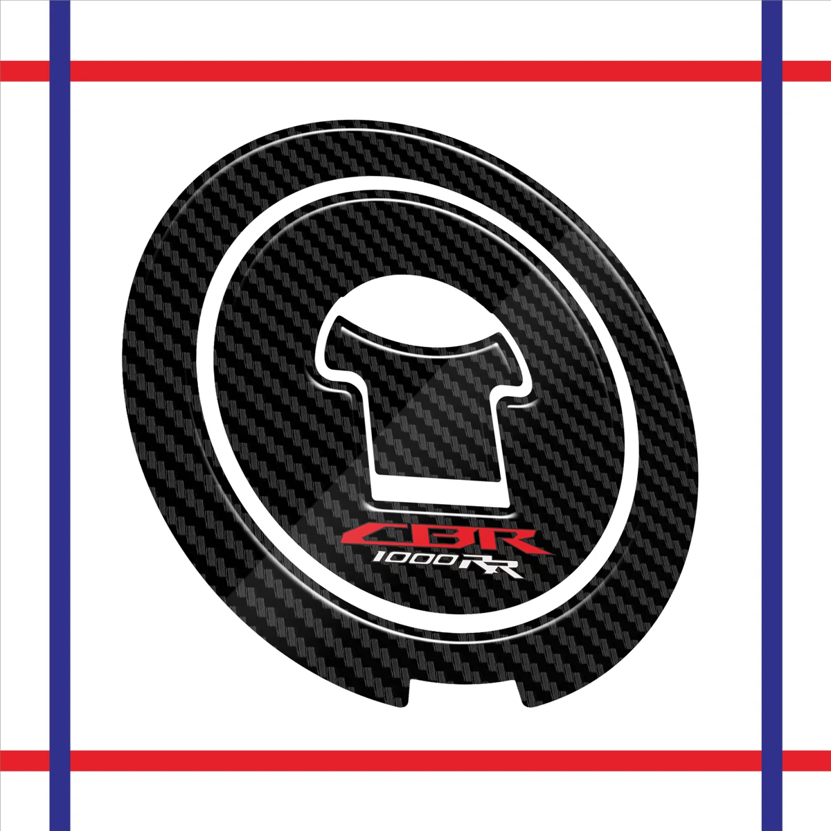 ホンダ CBR1000RR CBR 1000RR オートバイ燃料保護カバー 3D カーボンファイバー接着剤デカール保護 2004 2005 2006 2007 -2013
