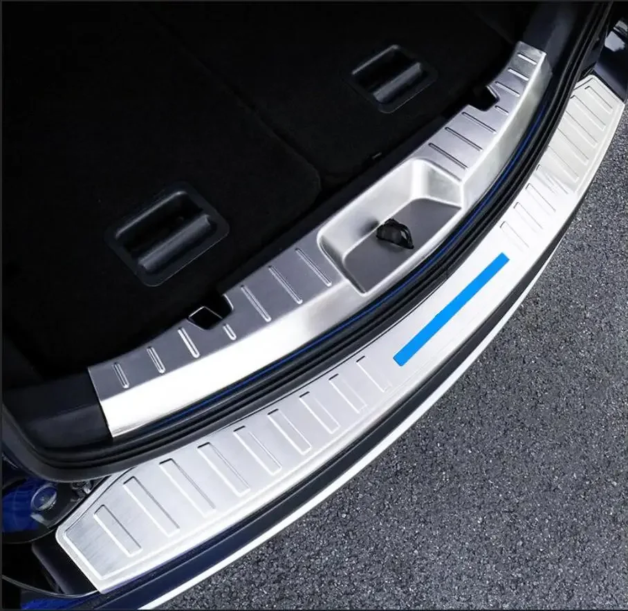 

for Ford Explorer 2016-2019 black Car styling Stainless Steel Rear Bumper Protector Sill Trunk Tread Plate Trim rear styling