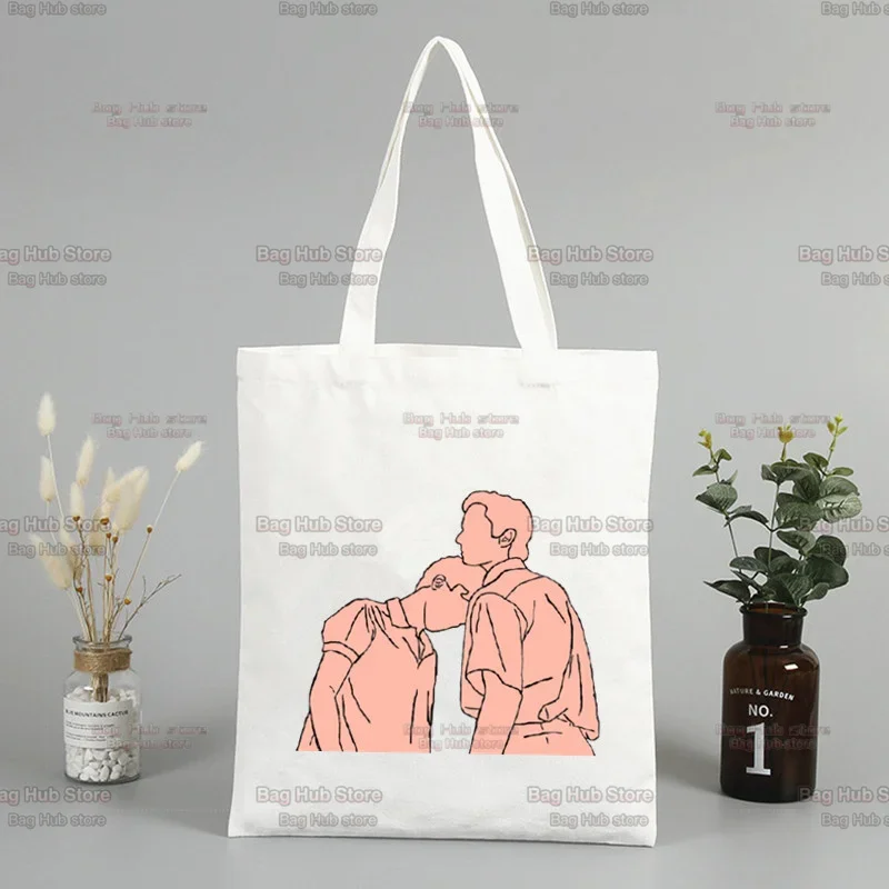 Call Me By Your Name Timothee Chalamet Korea Ulzzang Shopper Bag Print Canvas Tote Bag Handbags Women Bag Harajuku Shoulder Bags