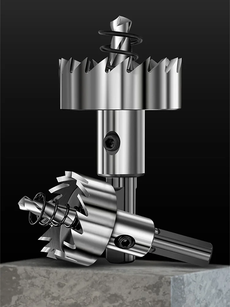 

1 шт., HSS кольцевая пила 12-120 мм, высокоскоростная стальная открывалка для отверстий, набор инструментов для сверления тонкого металла, металлообработки