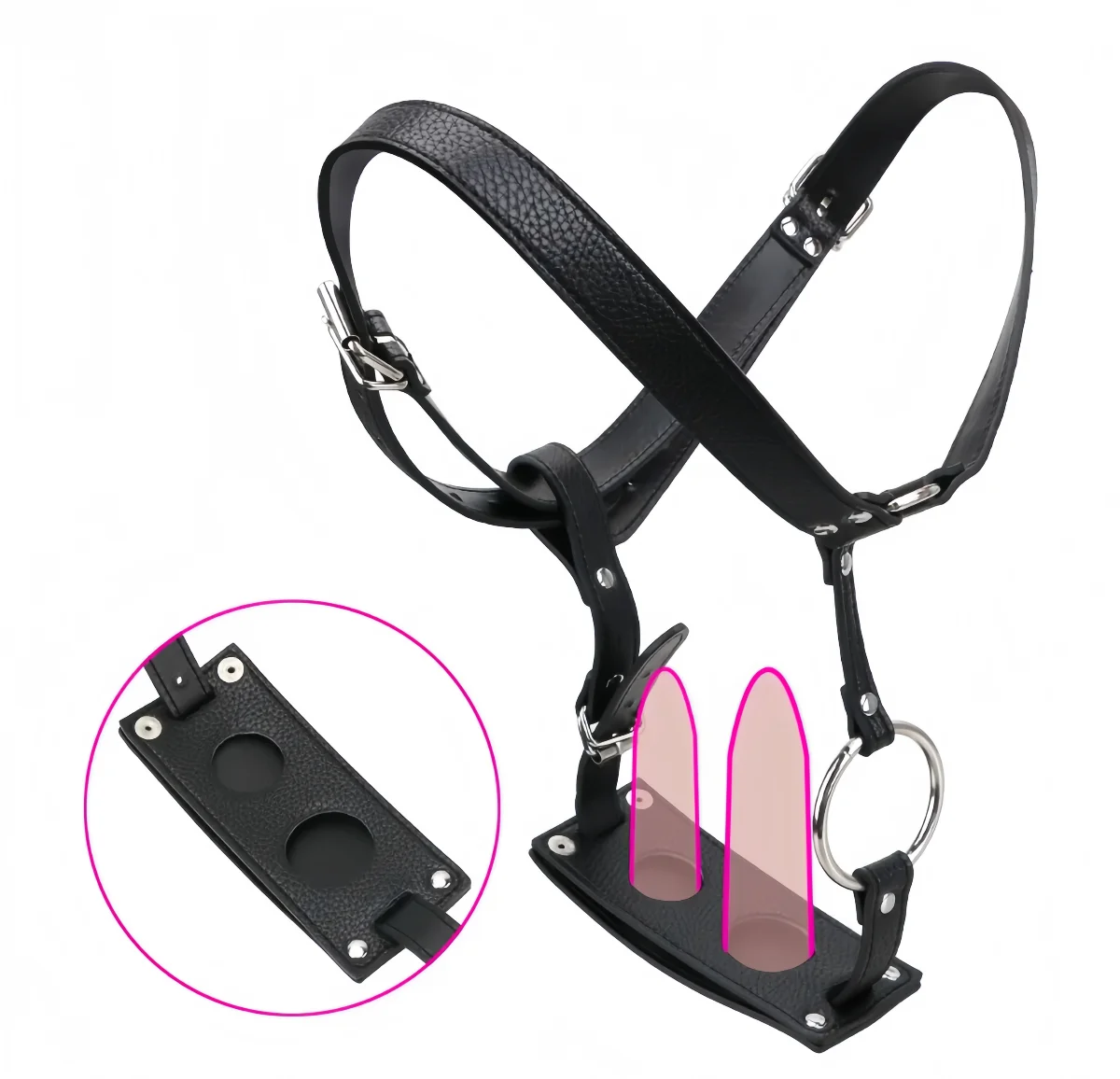 

Adult Sexy Dildo Pants with Triple Belt Gift Harness Belt Erotic Leather Chastity Device Fetish Sex Toys for Women Men Beginners