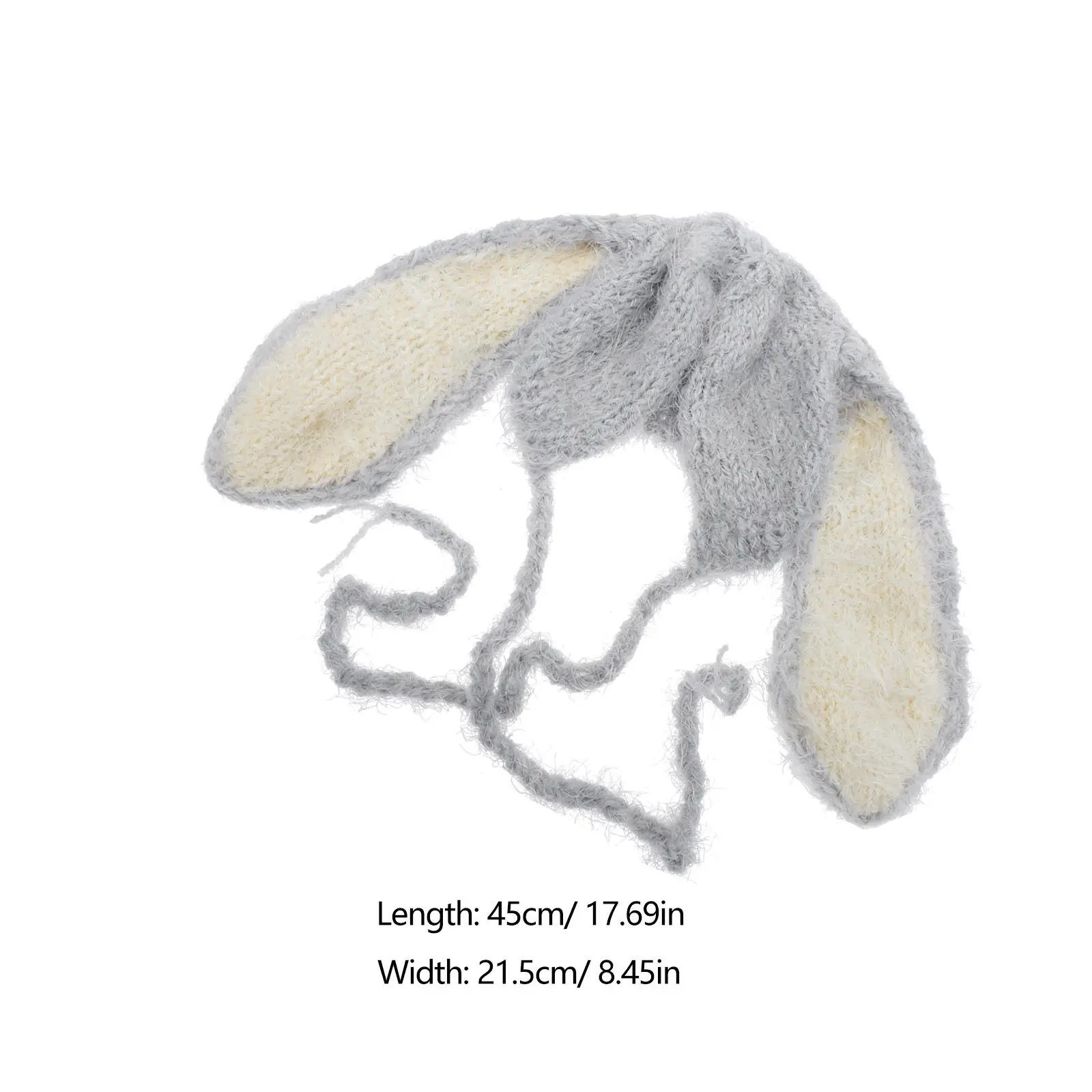 Newborn Warm Rabbit Ear Beanie Hat Baby Long Ears Winter Cap Infant Photography Prop Toddler Holiday Outdoor Park Walk Birthday - view 3