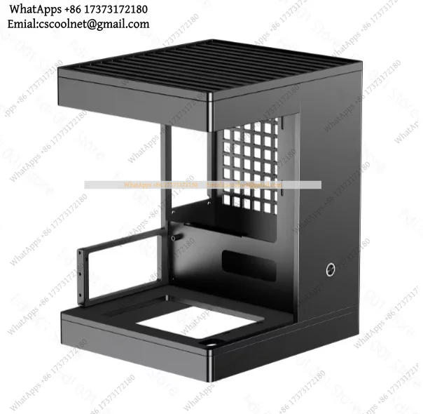 k3 S1 Mini ITX Aluminum Case with Panoramic Window – Compact Gaming PC Enclosure for Graphics Cards