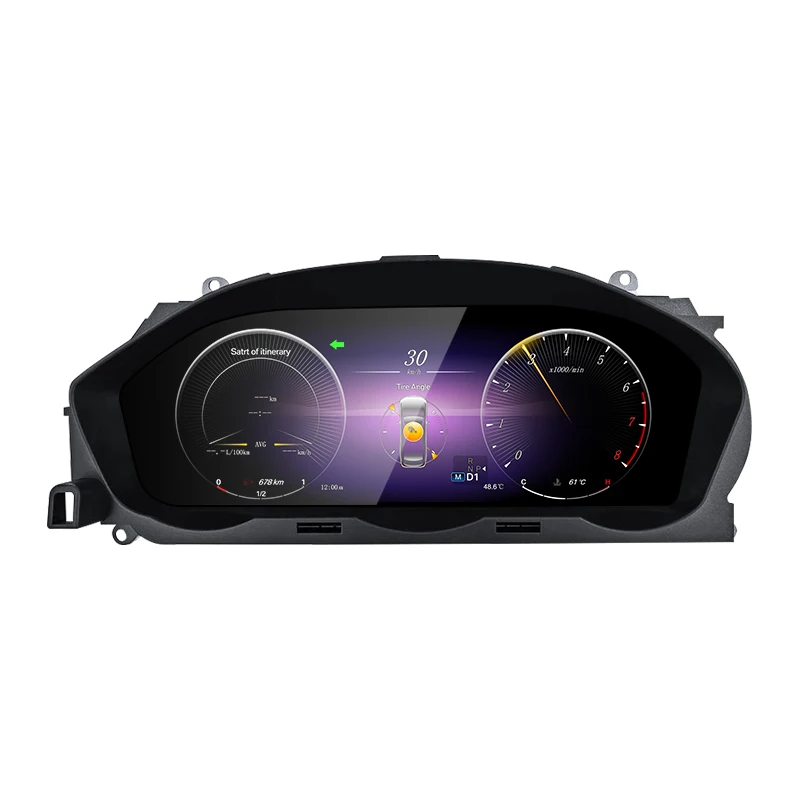 For Mercedes Benz C Class W204 NTG 4.5 C260 C300 Car LCD Dashboard Digital Cluster Instrument 12.3inch QLED Panel Linux System