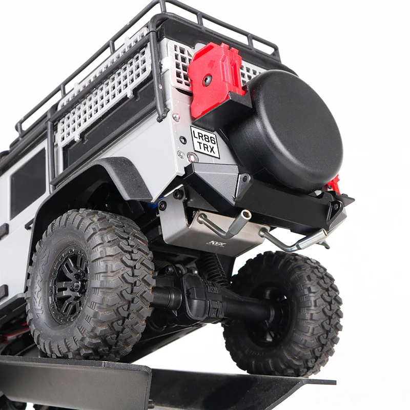 CGRC Metall Simulation Hinten Endrohr Auspuffrohr für 1/18 RC Crawler Auto Traxxas TRX4M Defender Upgrade Teile