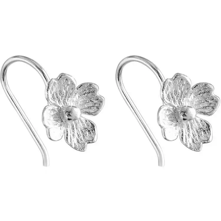 Pendientes con forma de Margarita y tulipán para mujer, aretes cristal perlas aceite, estilo coreano, joyería bonita,