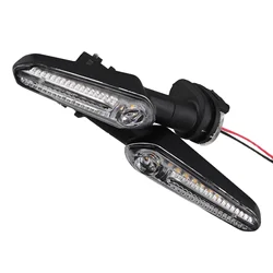 Indicatore di direzione a 12 LED Lampeggiante che scorre Indicatore di scarico per MT07 Per MT03 Per MT09 Indicatore di direzione per moto