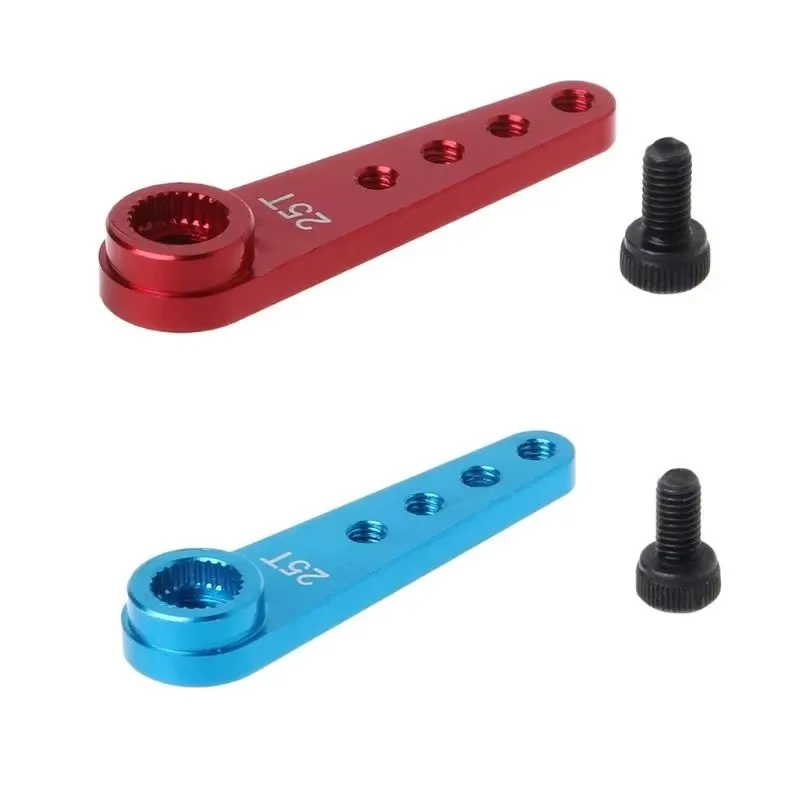 1PC 25T Metal Extension Steering Servo Arm Horn with Screw Set for RC Car Crawler Parts