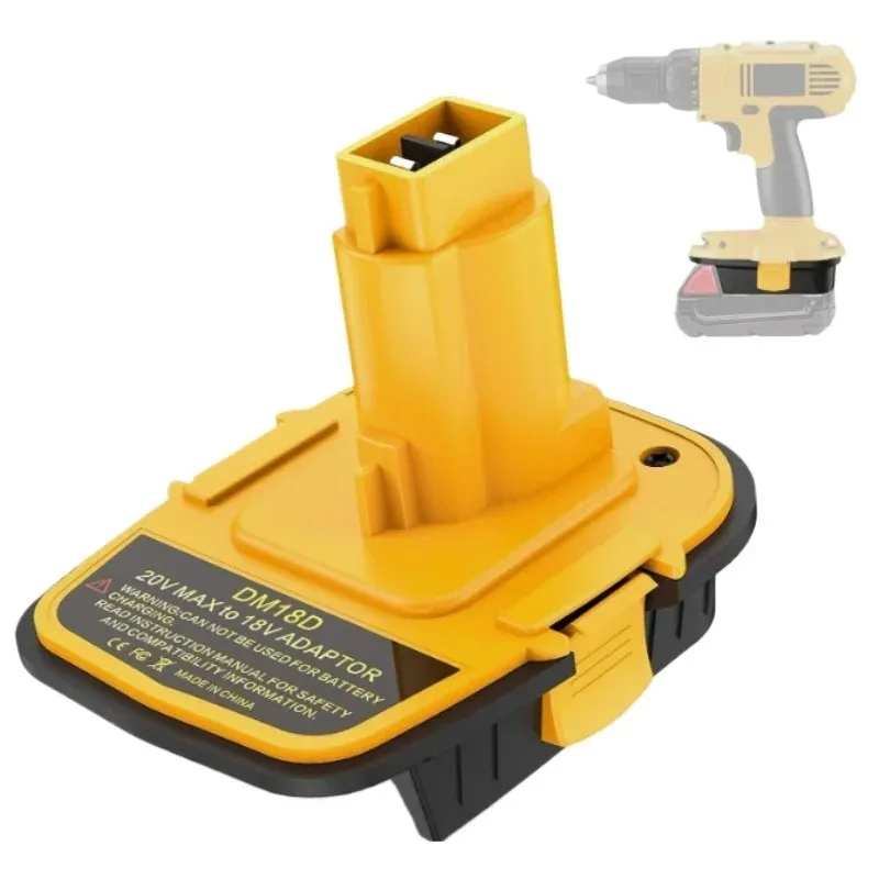 

Adapter DM18D for DeWalt 20V for Milwaukee 18V Lithium Battery with USB Convert To for DeWalt NiCad & NiMh Battery Power Tools
