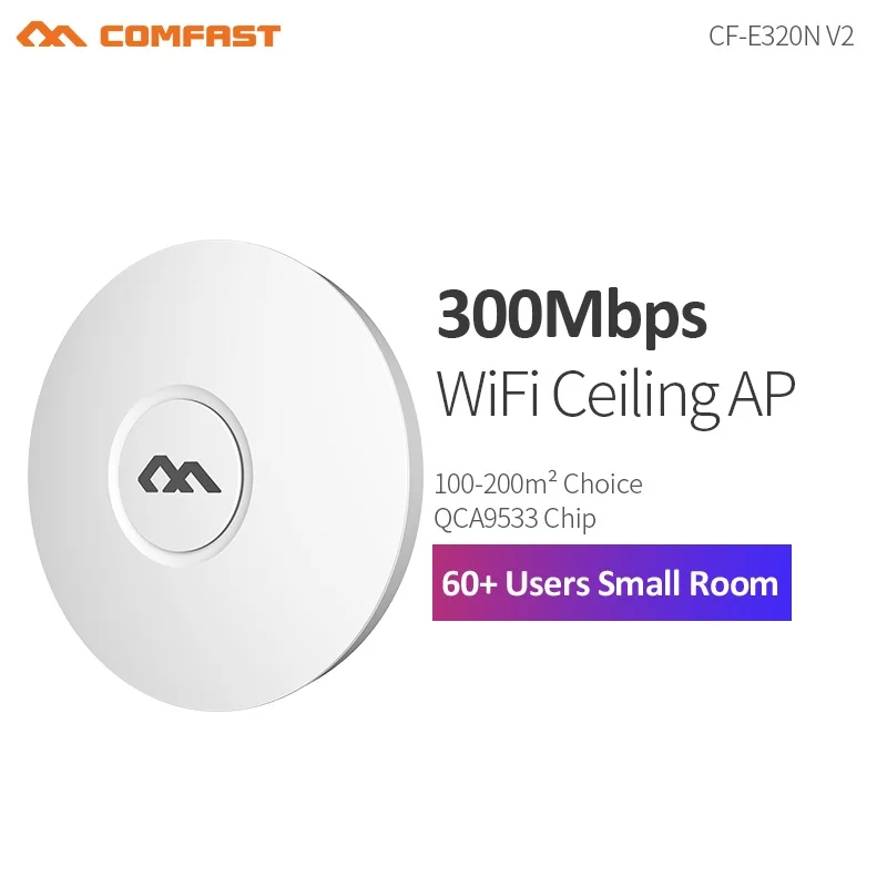 

COMFAST 2.4G 300Mbps Wireless Ceiling AP 802.11b/g/n WiFi Router Home Enterprise WiFi System Access Point Support OPEN DDWRT