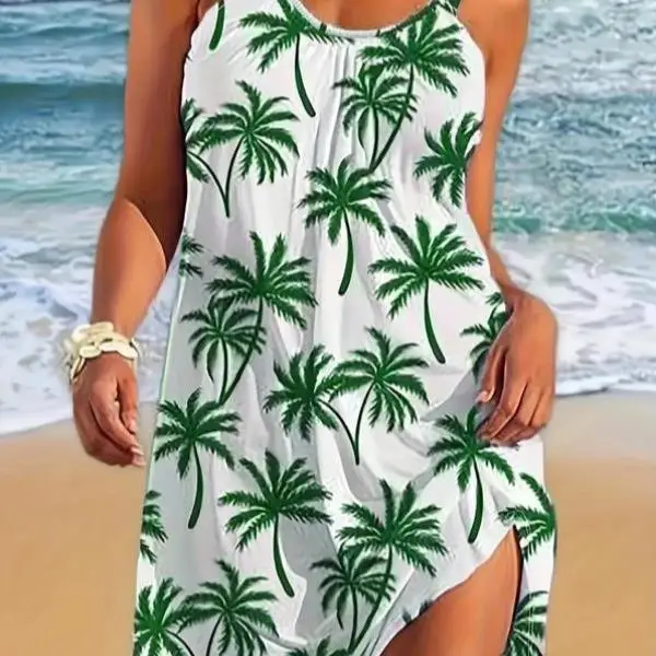 

Men's Casual Sportswear Set Palm Tree Print Comfortable Seven Sve T-irt ort Pants Autumn Faion No Brand