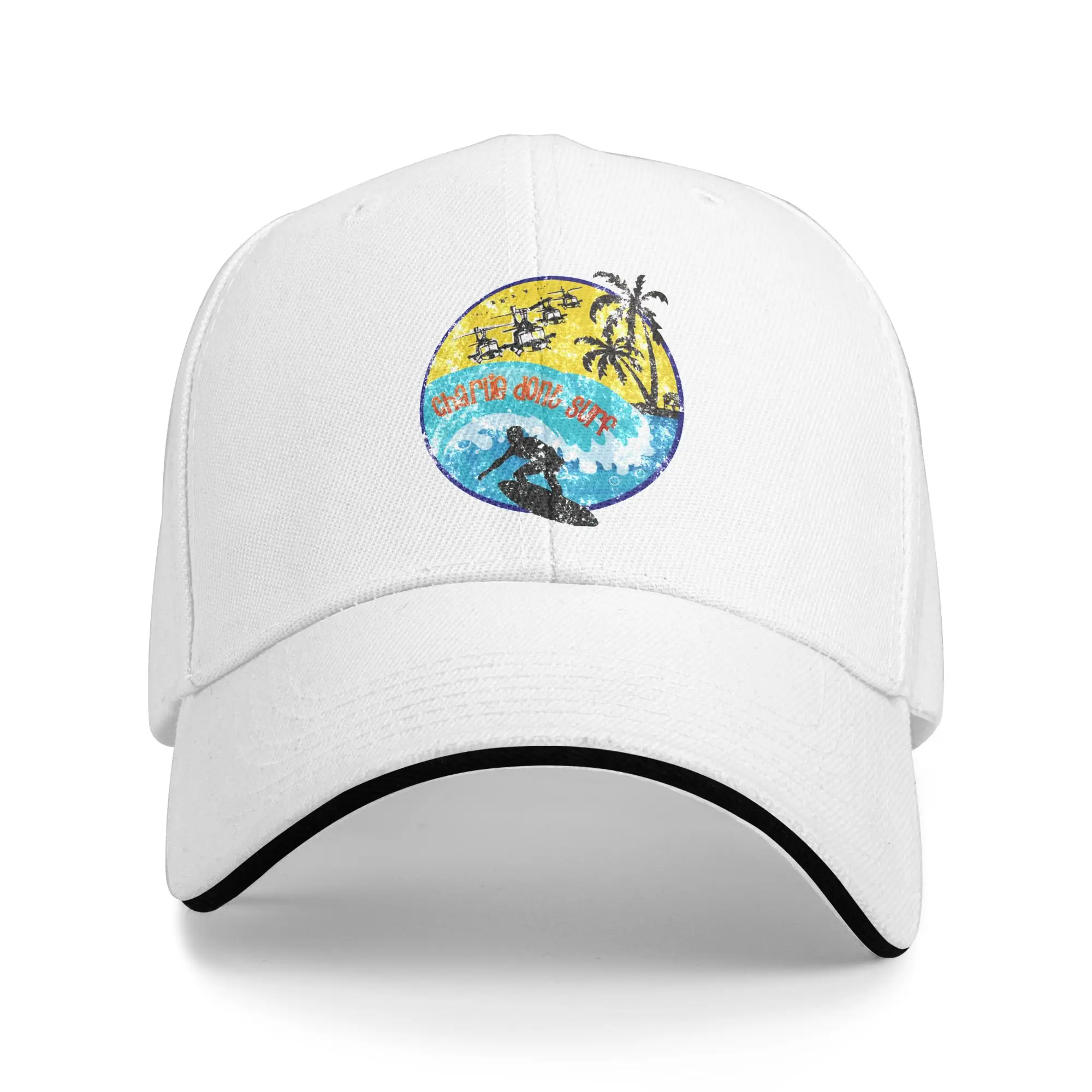 Apocalypse Now Charlie Don't Surf Sandwich Caps Men Women Outdoor Baseball Cap Vietnam War Film Washable All seasons Hats Adult