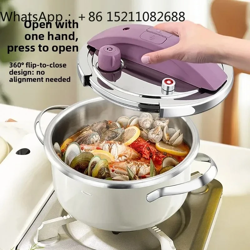 SCY316L Stainless Steel Mini Pressure Cooker Small Unit Household Thickened Small Pressure Cooker Induction Cooker