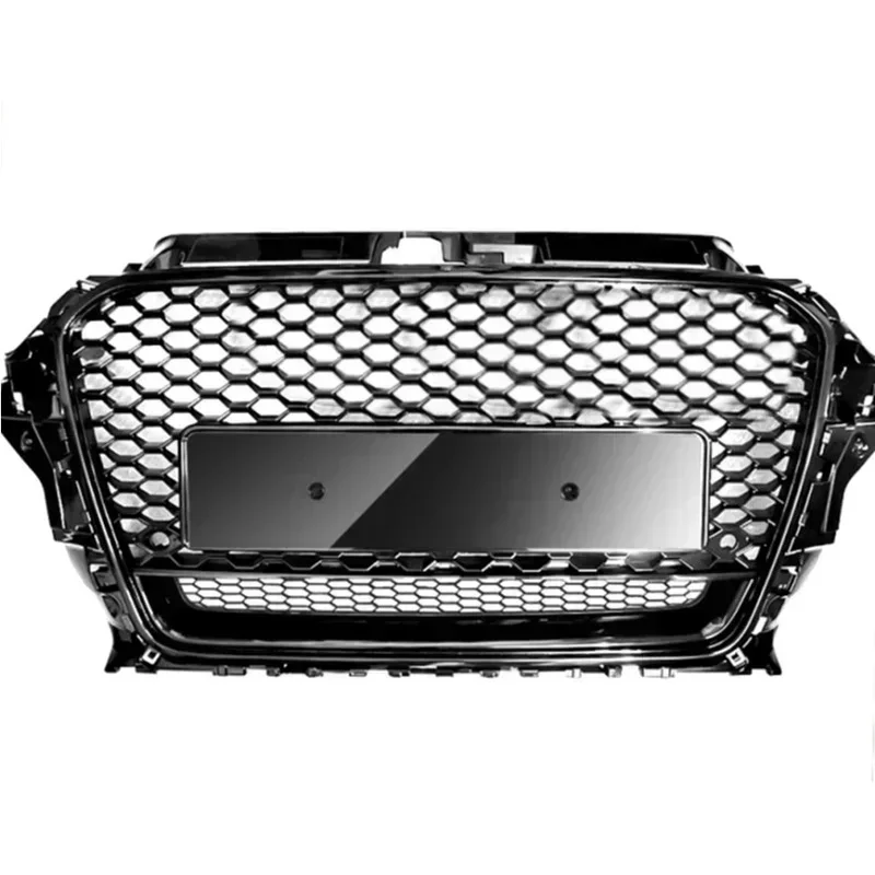 

Honeycomb Grill Mesh for A3/S3 8V 2014 2015 2016 RS3 for Quattro Style Hex Mesh Front Bumper Hood Grille New