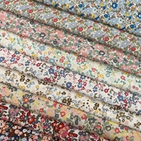 145x50cm Cotton Poplin Pastoral Floral 40S Tissun Liberty Fabric For Kids Baby Sewing Cloth Dresses Skirt DIY Handmade Patchwork