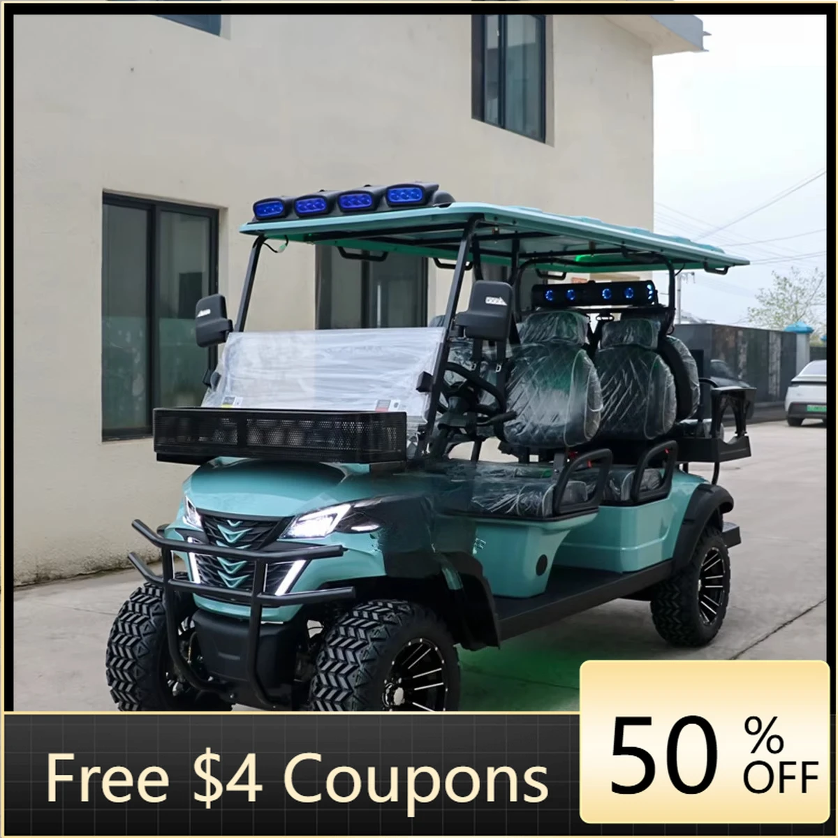 

Rs Hot-selling off-road four-wheel road legal six-seat electric golf cart price and sales information
