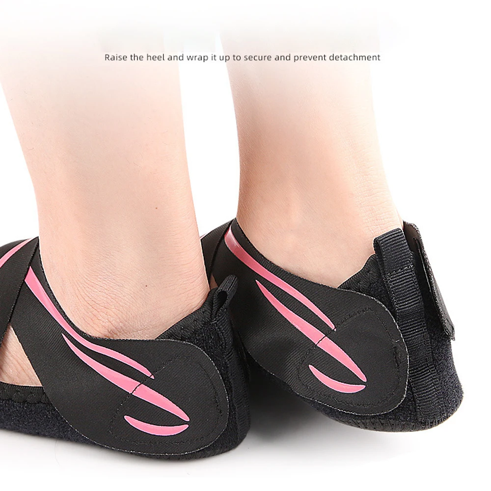 1 Pair New Foot Support Yoga Socks, Non-Slip Barre Soft Wrap Dance Training Shoes for Ballet Pilates Barre Leisure Yoga Supplies