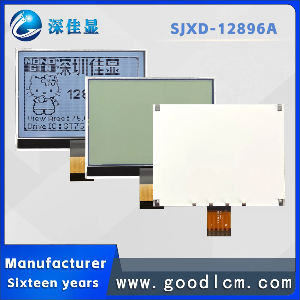 Imagem -06 - Tela Gráfica da Matriz do Ponto Módulo do Lcm do Luminoso do Lcd Equipamento Industrial do Controle Motorista St7541 Tela 128x96 12896 Rgb