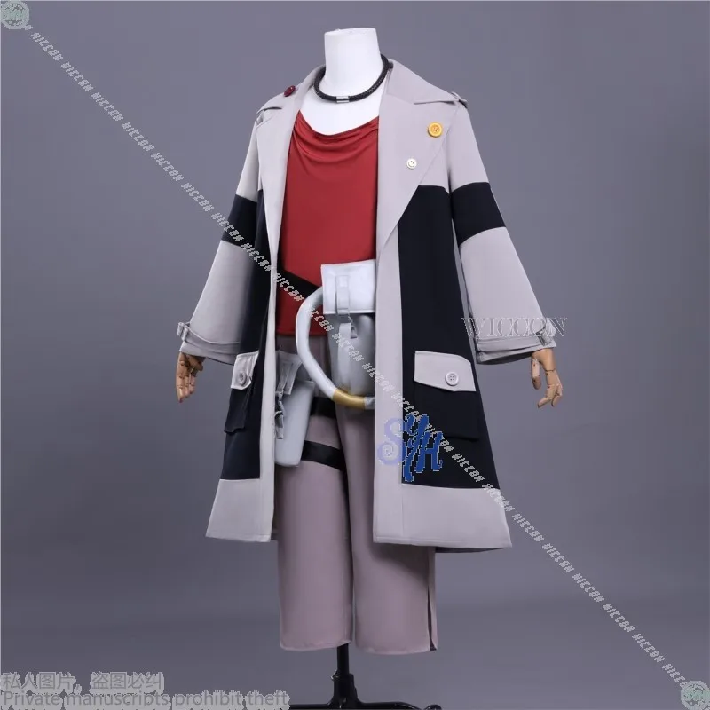 Anime Enjin GACHIAKUTA 코스프레 의상 전투 유니폼 펑크 귀걸이 코트 잘 생긴 풀 슈트 가발 남자 할로윈 맞춤형 롤 플레잉