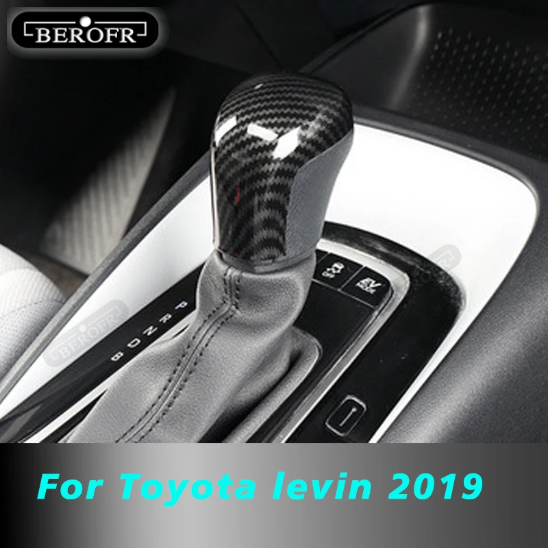 ABS Car Gear Head Lever Shift Knob Cover Gear Shift Handle Trim Decoration For Toyota levin 2019