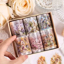 5cm*2m Dream castle theme tape Stickers Creativity Decorative Diary Album Scrapbooking material handmade Junk Journal Supplies