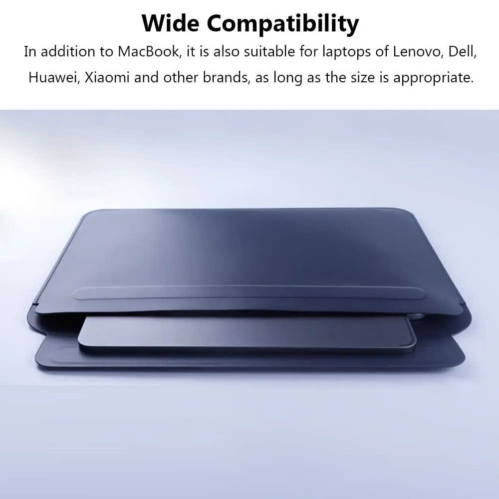 11 13 15 inch Colorful Cover Pouch Stand Case Laptop Bag PU Leather Ultrabook Sleeve For Xiaomi Huawei Dell Lenovo