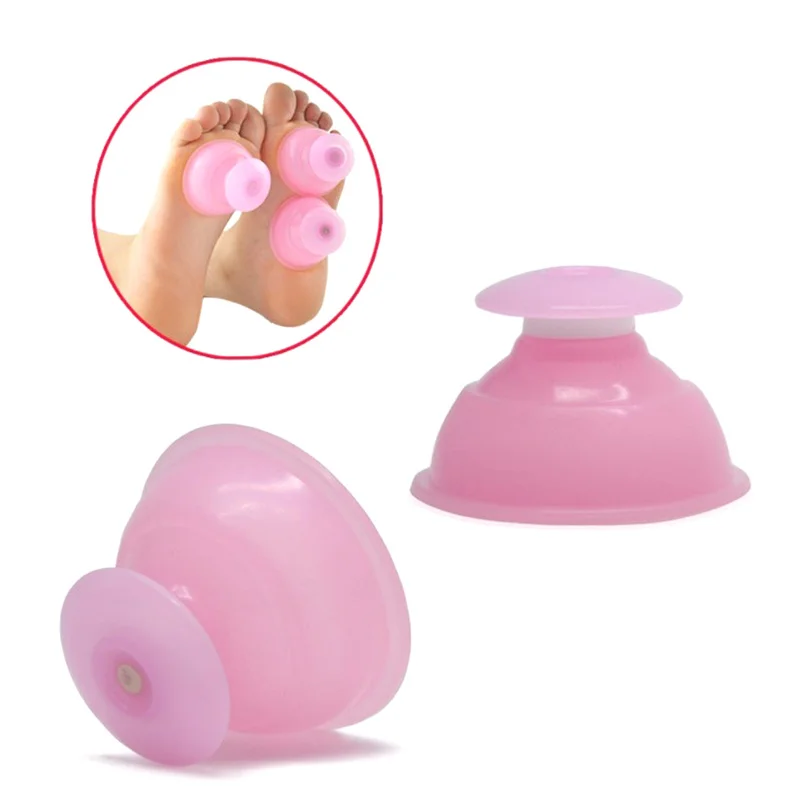 1Pc Silicone Vacuum Suction Cup Massager Body Cup Facial Skin Lifting Cupping Therapy Massage For Anti  Body Slimming Jar‘