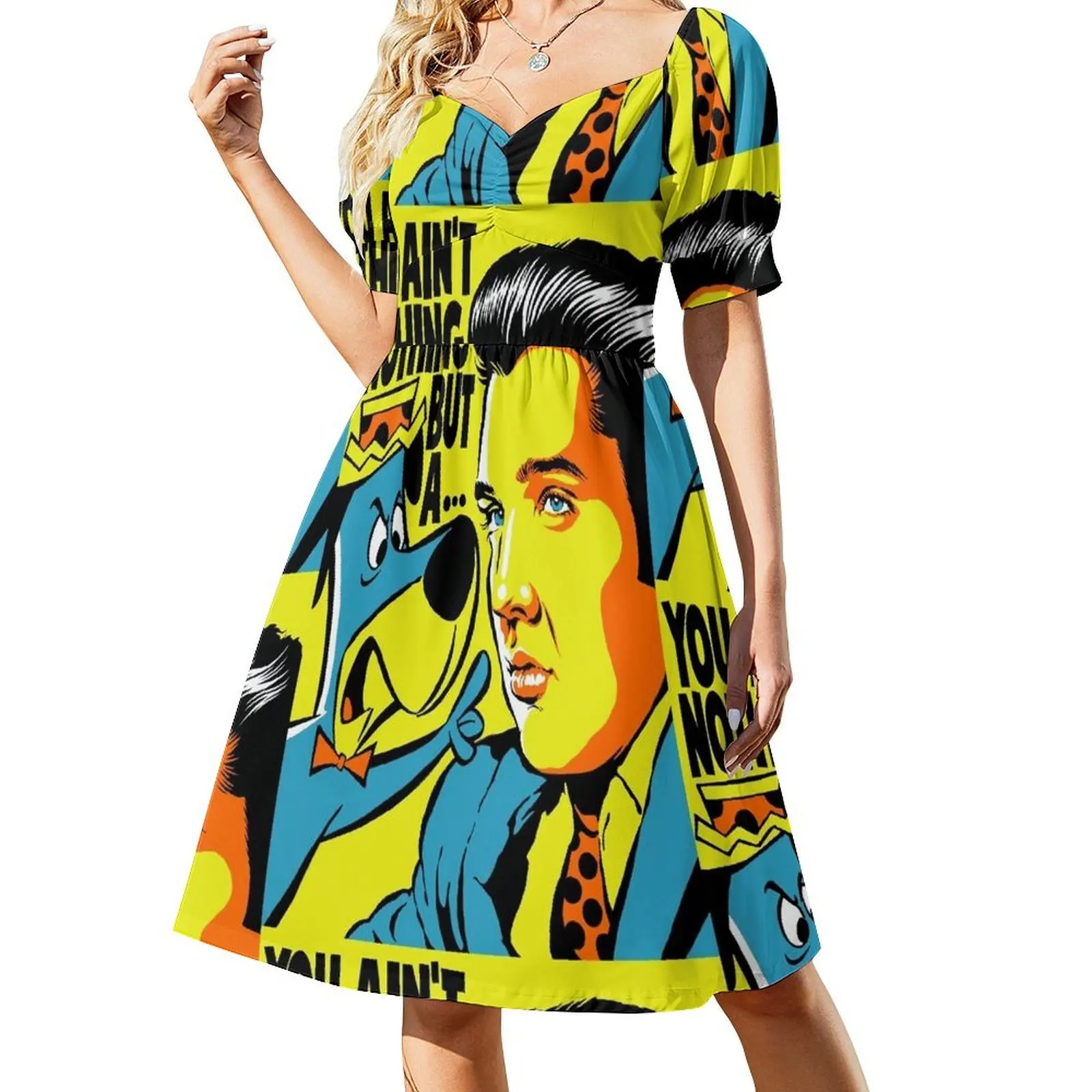 

The Hound Dogs Short-Sleeved Dress dress for women dress for women 2025 elegant evening dresses for women 2025