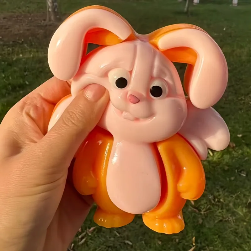 Squishy Big Bunny Fidget Toys lindo conejo antiestrés juguete para apretar Animal simulado juguetes para aliviar el estrés para niñas juguetes de Navidad