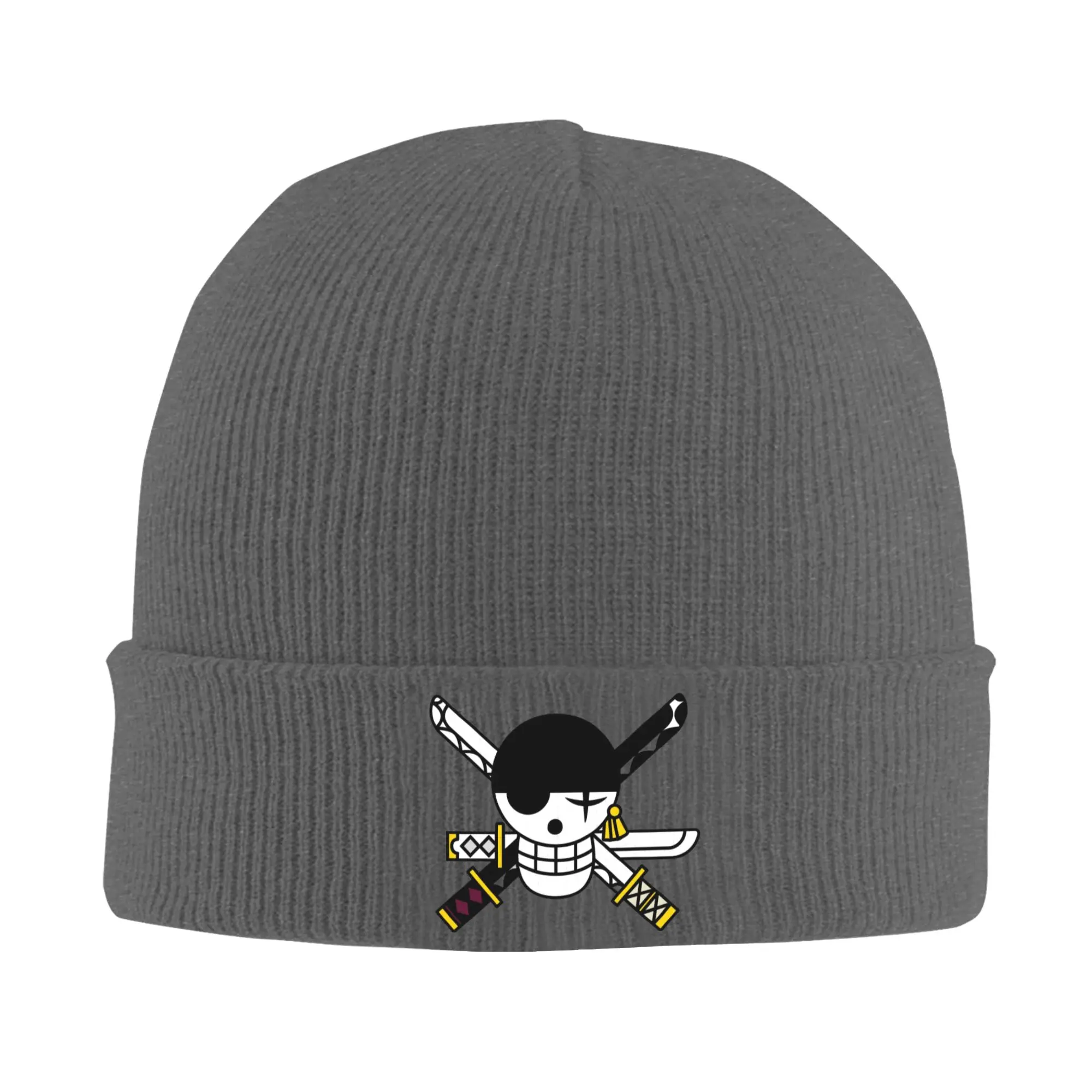 Zoros Tony Choppers Luffys Ones Pieces Sanjis Knitted Caps for Women Men Beanies Winter Hat Acrylic  Warm Cap
